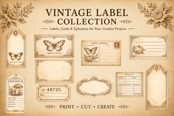 Download Vintage Label Collection - Vintage Collection