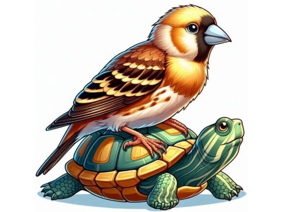Download A Finch with Golden Highlights in Its Fe - Premium Resources