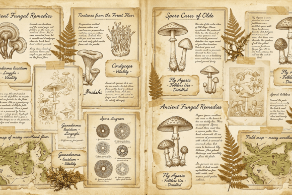 Download Vintage Beige Ephemera Collage - Vintage Collection